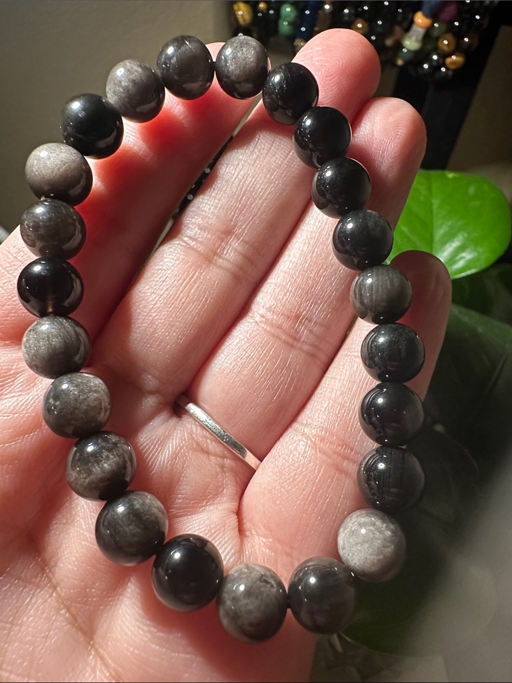 B24 Silver Obsidian Crystal